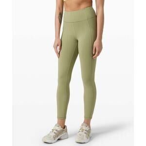 Lululemon Invigorate High-Rise Tight 25" Size 4 Vista Green